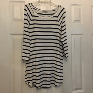 Tickled Teal Navy Striped Tunic